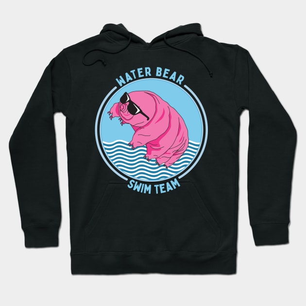 Water Bear Swim Team Tardigrade Pun Hoodie by Giggias